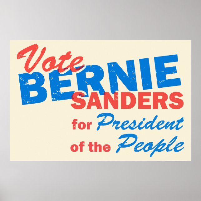 Poster Bernie Sanders Presidente das Pessoas V5 (Frente)