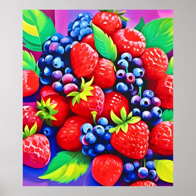 Poster Berry Bounty Fresco (Frente)