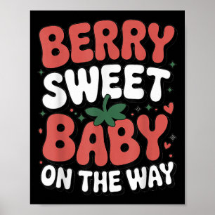 Poster Berry Sweet Baby No Caminho Da Grama De Morango