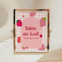 Berry Sweet Gingham Strawberry Babies são doces