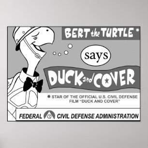 Poster Bert the Turtle Says