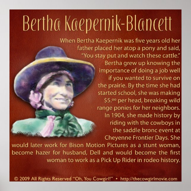 Poster Bertha Kaepernik-Blancett (Frente)