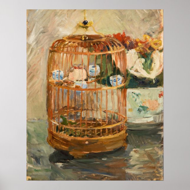 Poster Berthe Morisot - A Gaiola (Frente)