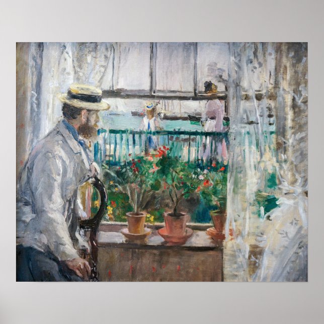 Poster Berthe Morisot - Eugene Manet na Ilha de Wight (Frente)