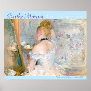 Poster Berthe Morisot French Impressionism Woman Toilette