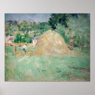 Poster Berthe Morisot - Haystacks em Bougal