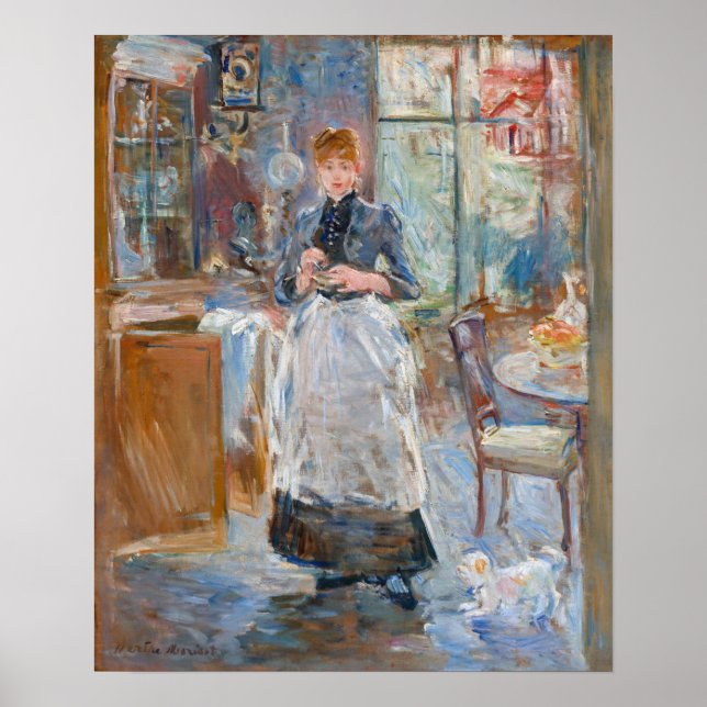 Poster Berthe Morisot - Na Sala De Jantar (Frente)
