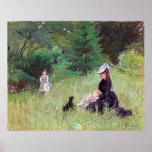 Poster Berthe Morisot - Num Parque / Dans le parc