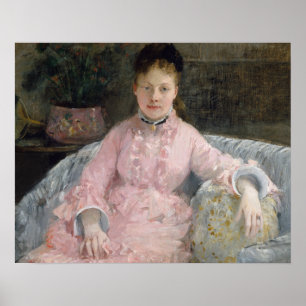 Poster Berthe Morisot - O Vestido Rosa