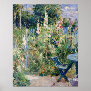 Poster Berthe Morisot -Roses Tremieres / Malvas