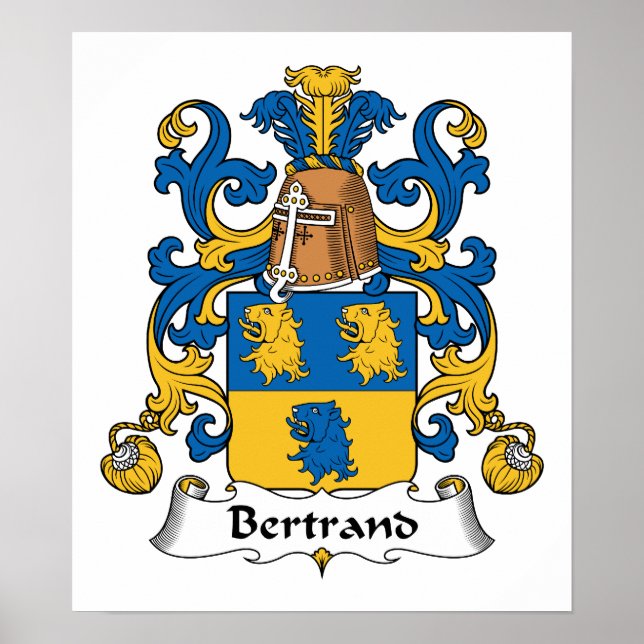 Póster Bertrand Family Crest (Frente)
