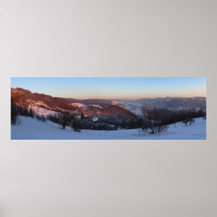 Poster Besboy Sądecki Sunset panorama