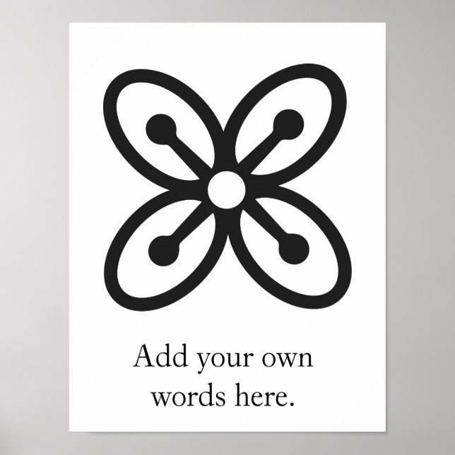 Poster BESE SAKA | Símbolo de fluência, poder, abundância (Frente)