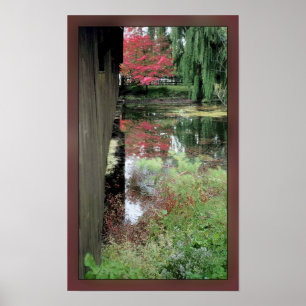 Póster Beside a Covered Bridge