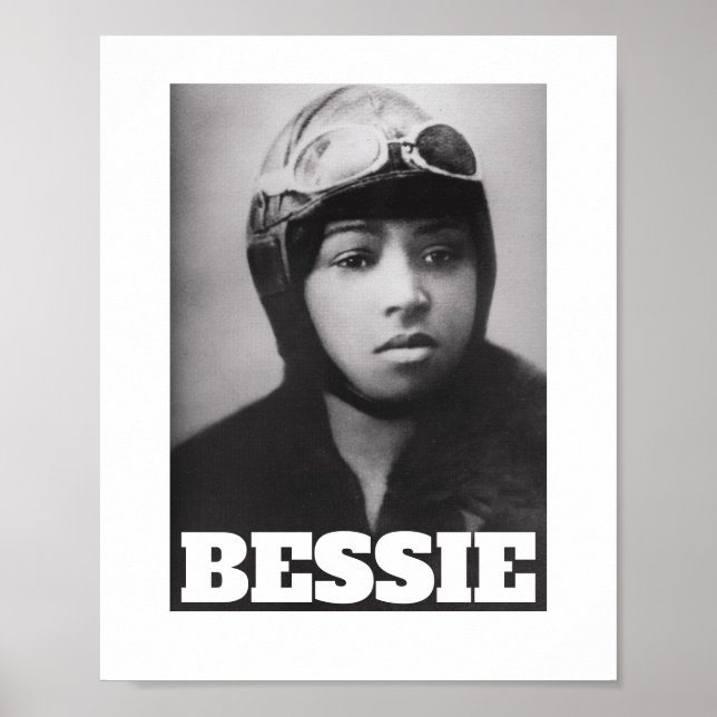 Poster Bessie Coleman - Pioneiro da Aviação (Frente)