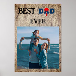 Poster Best dad ever cute photo