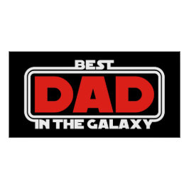 Póster Best Dad in the Galaxy