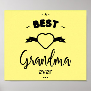 Poster Best Grandma ever