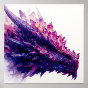 Poster Besta de Dragão Cristal Ametista Fantasma