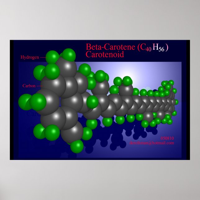 Póster Beta-Caroteno (impressão) (Frente)