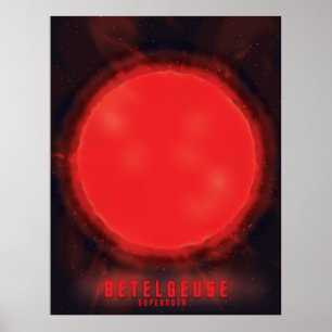Poster betaína super-nova Space Art