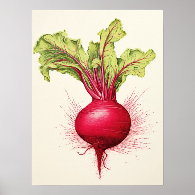 Poster Beterraba Negra (Frente)