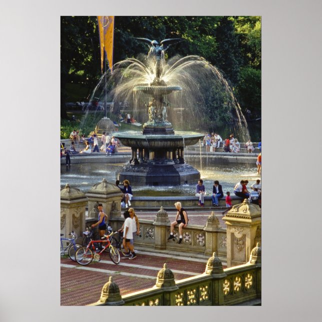 Póster Bethesda Fountain NYC - (Frente)