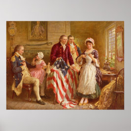Poster Betsy Ross, 1777 (História Americana) (Patriota do
