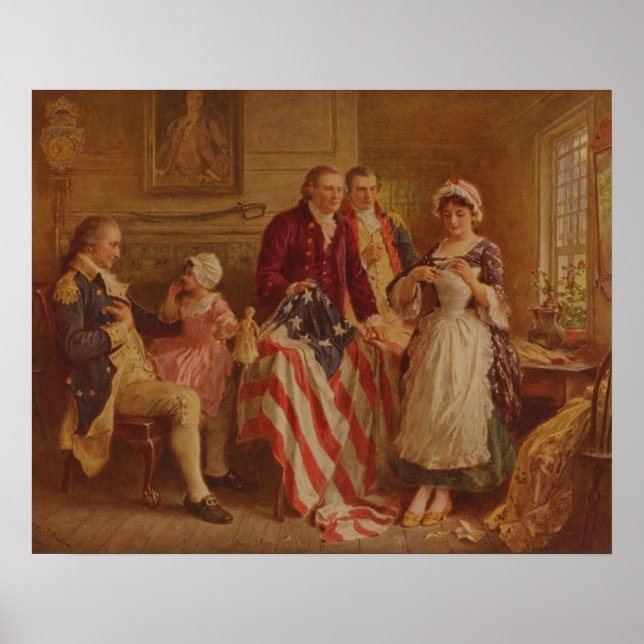 Poster Betsy Ross, 1777, JLG Ferris, 1930 (Frente)