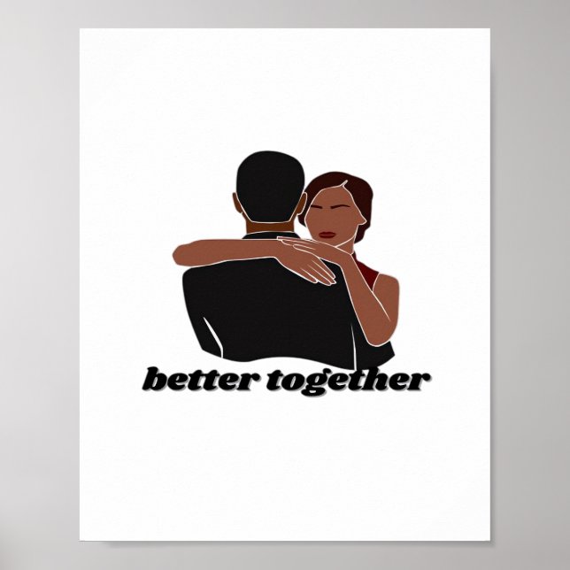 Poster Better Together Couple Modern Vibe  (Frente)