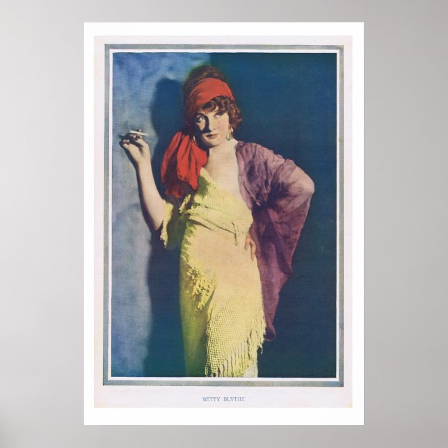 Poster Betty Blythe 1918 (Frente)