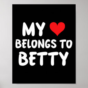Poster Betty - Meu Coração Pertence a Betty - Amor