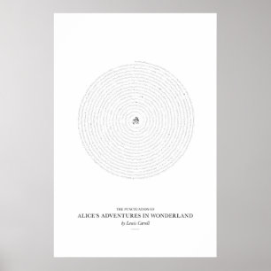 Póster Between the Words: Alices Adventures in Wonderland