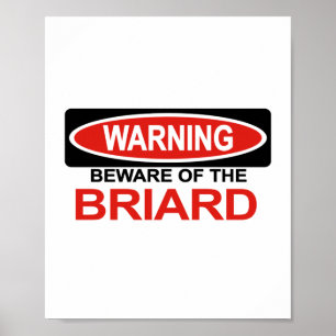 Poster Beware de Briard
