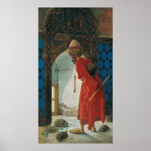 Póster Bey de Osman Hamdi o instrutor da tartaruga