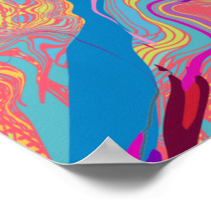 PÓSTER BEZIER GLITCH MELTED VERTICAL 02