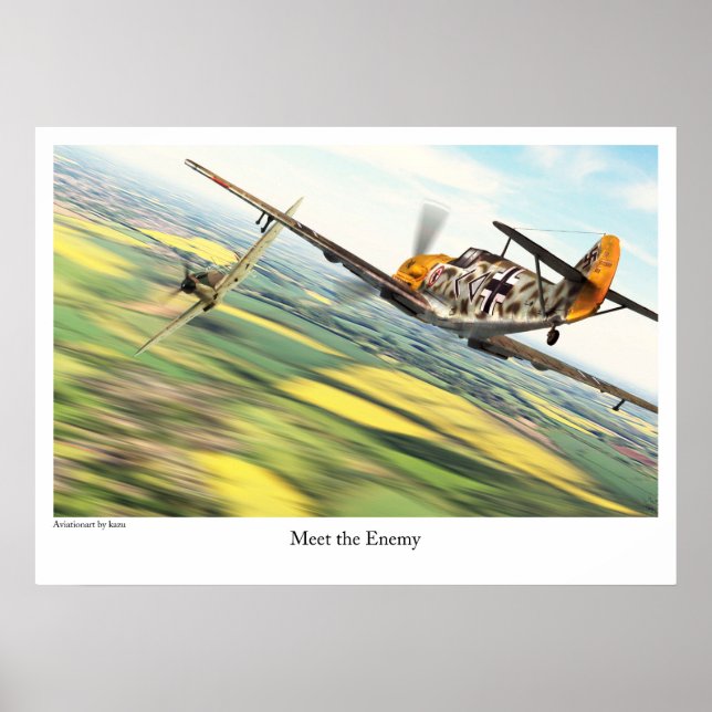 Poster Bf109E ポ ス タ ー (Frente)