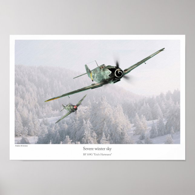 Poster BF 109G "Erich Hartmann" (Frente)