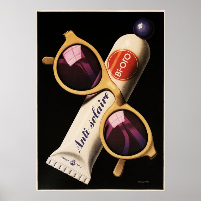 Poster BI-ORO Anti Solaire Sunblock Load Ad (Frente)