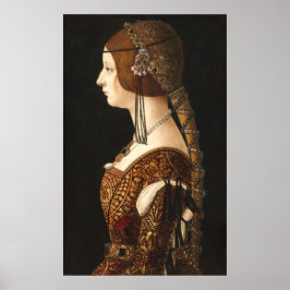 Poster Bianca Sforza - Ambrogio de Predis Cartaz de Arte