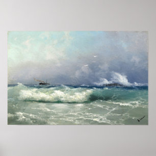 Poster Biarritz, Ivan Konstantinovich Aivazovsky
