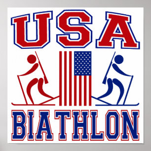 Póster Biathlon dos EUA