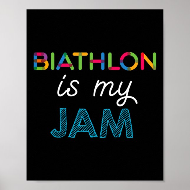 Poster Biathlon é meu Design de Jam Biathlon (Frente)