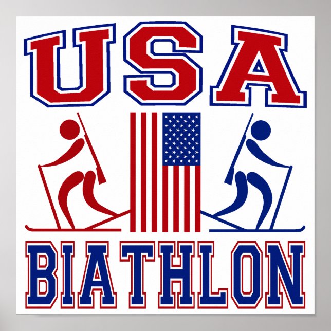 Póster Biathlon EUA (Frente)