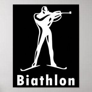 Poster Biathlon Ski Skier Winter Sports Cross-country Ski
