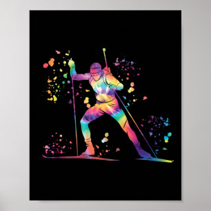 Poster Biatleta Nórdico do Esqui Biatlo 11