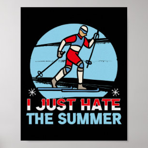 Poster Biatlo Eu Odeio O Céu Da Cruz De Verão