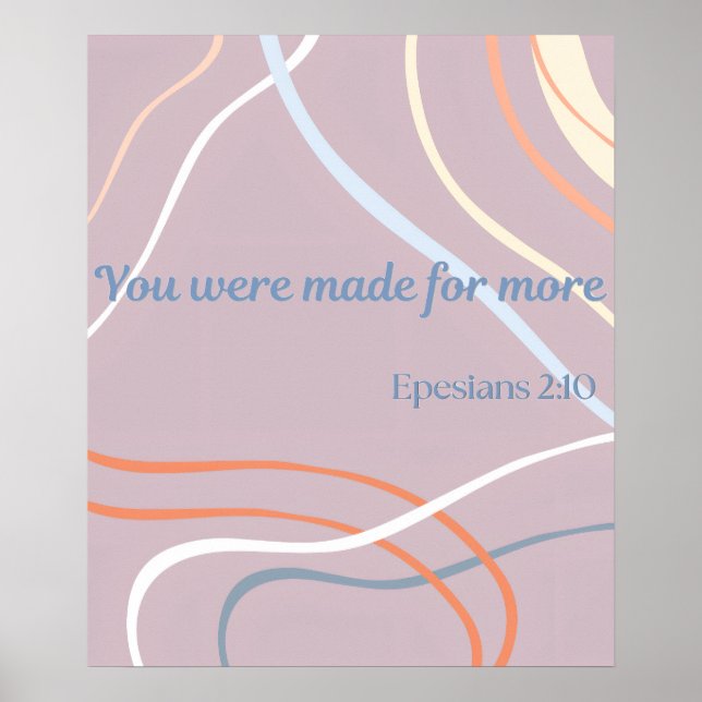 Poster Bible verse Poster| christian wall art| typography (Frente)