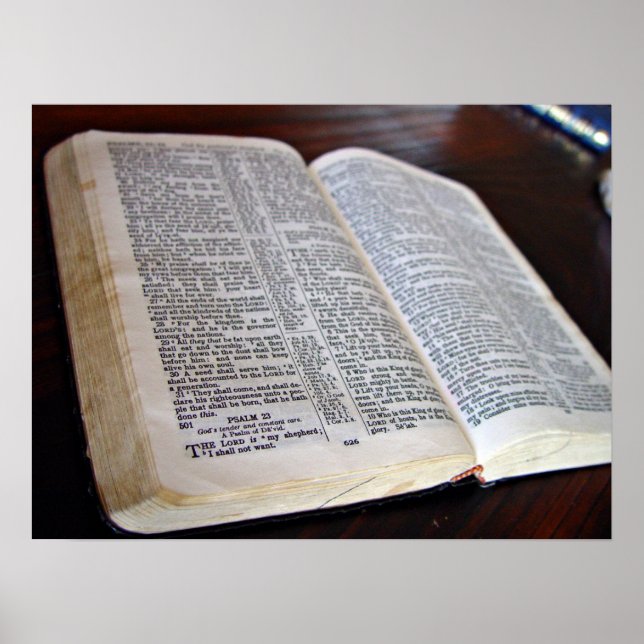 Póster Bíblia aberta (Frente)