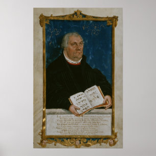 Poster Bíblia alemão da tradução de Luther, 1561